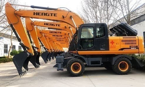 Колесный экскаватор HENGTE HT215W ( в габарите)