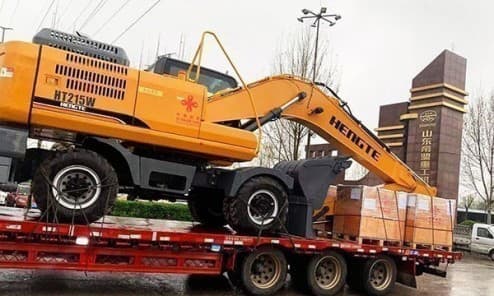 Колесный экскаватор HENGTE HT215W ( в габарите)